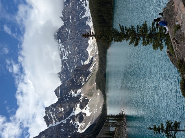 Mountains and water in Banff
